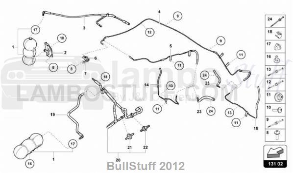 2018 Lamborghini HURACAN LP580-2 SPYDER JAPAN VACUUM SYSTEM (131.02.00)